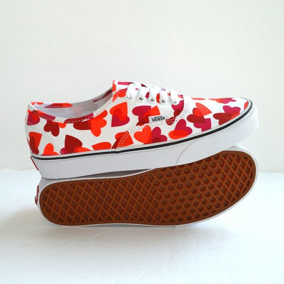 VANS authentic heart valentines white sneakers sho - Picture 5 of 9